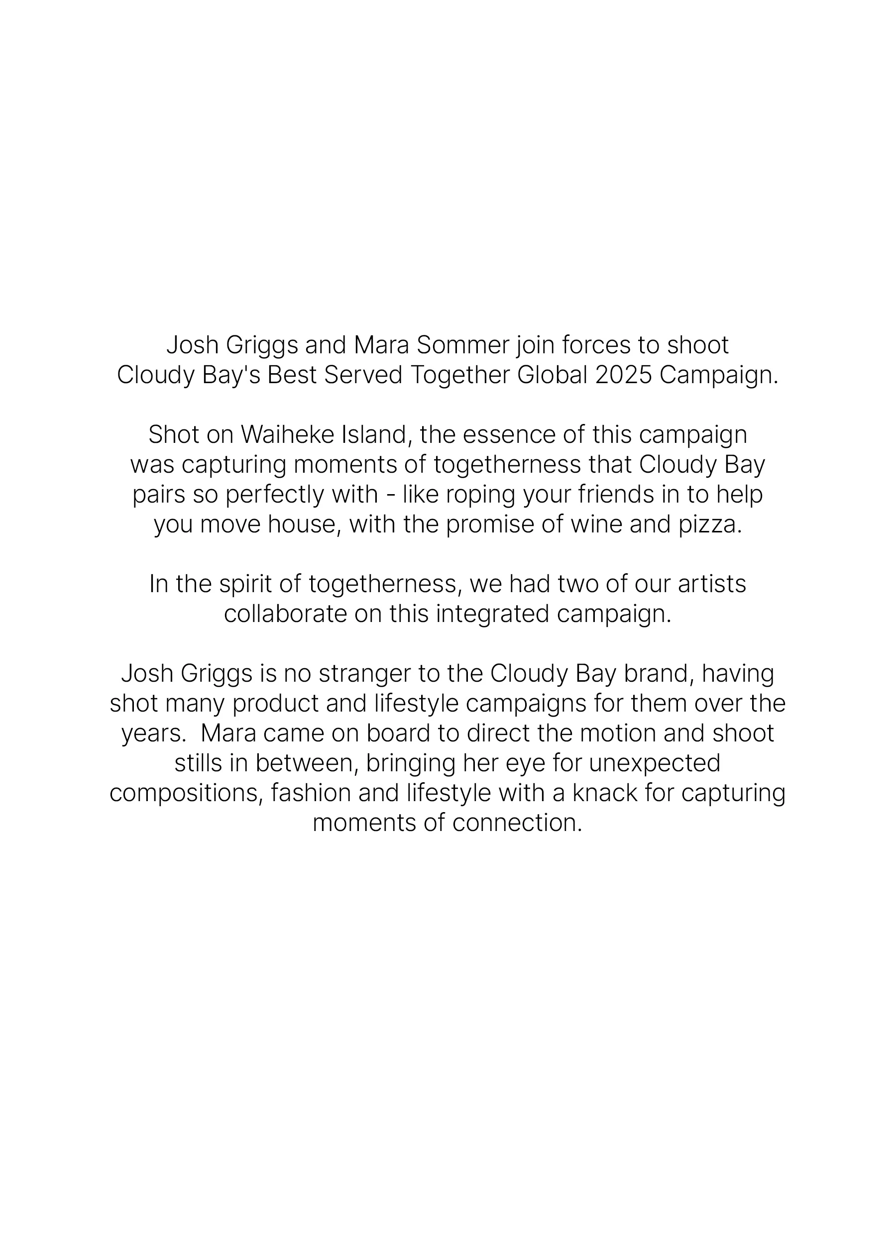 The Collective Force - Cloudy Bay - Best Served Together